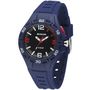 SINAR Jugenduhr Armbanduhr Analog Quarz Jungen Silikonband XB-37-2 blau rot