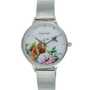 Engelsrufer Damen Uhr Armbanduhr Edelstahl ERWA-FLOWER1-MS-MS Meshband 