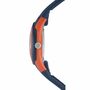 SINAR Jugenduhr Kinder Armbanduhr Analog Quarz Silikonband XB-47-12 blau orange