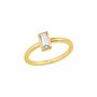s.Oliver Jewel Damen Ring Silber 925  goldfarben Zirkonia 202957 