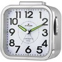 ATRIUM Wecker Analog Quarz Seniorenwecker silber A530-19-1 ohne Ticken gro�e Zahlen 