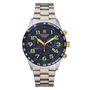 Swiss Alpine Military Herren Uhr Chronograph Analog Quarz 7047.9145SAM Edelstahl