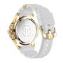 Philipp Plein Herren Uhr Analog Quarz $KULL IP Gold Kristalle PWAAA1221 Silikon