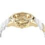 Philipp Plein Herren Uhr Analog Quarz $KULL IP Gold Kristalle PWAAA1221 Silikon