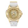 Philipp Plein Herren Uhr Analog Quarz $KULL IP Gold Kristalle PWAAA1221 Silikon