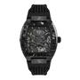 Philipp Plein Herren Uhr Automatik $KELETON schwarz PWBAA0221 Silikon 