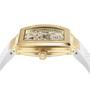 Philipp Plein Herren Uhr Automatik $KELETON gold Kristalle PWBAA0421 Silikon 