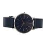 Skagen Herren Uhr Armbanduhr Ancher Leder blau SKW6481