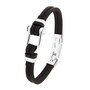 s.Oliver Jewel Herren Armband Armkette Edelstahl Leder schwarz 2033929 