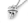Philipp Plein Herren Kette Halskette Edelstahl silber 3D SKULL PJ8AA03NU