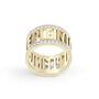 Philipp Plein Damen Ring Edelstahl Gold LETTERING PP Font PJ1AA08R