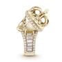 Philipp Plein Damen Ring Edelstahl IP Gold SKULL CROWN Totenkopf Krone PJ4AA01R