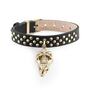 Philipp Plein Damen Armband Leder Edelstahl IP Gold SKULL CROWN PJ4AA07BU