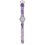 JACQUES FAREL Kinder-Armbanduhr Analog Quarz M�dchen Textilband HCC 435 Blumen 