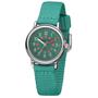 JACQUES FAREL Kinder-Armbanduhr Analog Quarz M�dchen Textilband KCF 067 gr�n