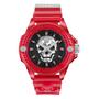 Philipp Plein Herren Uhr Analog Quarz THE $KULL SYNTHETIC Rot PWWAA0223 Silikon
