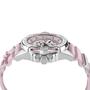 Philipp Plein Damen Uhr Analog Quarz THE $KULL 41MM Pink PWNAA1123 Silikon