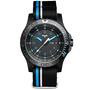 Traser Herren Uhr Analog Quarz H3 Blue Infinity P66 Textilband SW/Blau 105545