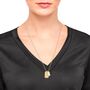 s.Oliver Jewel Damen Kette Halskette Edelstahl IP Gold Dog-Tag 2036841