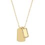 s.Oliver Jewel Damen Kette Halskette Edelstahl IP Gold Dog-Tag 2036841