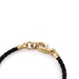 Philipp Plein Herren Armband Leder Edelstahl IP Gold LINKED PJYEA14BU