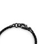 Philipp Plein Herren Armband Leder Edelstahl IP Black LINKED PJYEA15BU