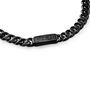Philipp Plein Herren Kette Halskette Edelstahl IP Black GOTHIC TAG PJTEA10NU