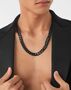 Philipp Plein Herren Kette Halskette Edelstahl IP Black GOTHIC TAG PJTEA10NU