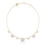 Philipp Plein Damen Kette Halskette Edelstahl IP Gold PLEIN MINI LOGO PJ2EA10NU