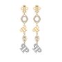 Philipp Plein Damen Ohrringe Ohrh�nger Edelstahl IP Gold PP ELEMENTS PJ4EA05EU