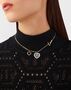 Philipp Plein Damen Kette Halskette Edelstahl Gold PLEIN ROCKED HEART PJZEA05NU