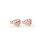 Philipp Plein Damen Ohrringe Edelstahl IP Rose Gold PLEIN ROCKED HEART PJZEA10EU