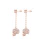 Philipp Plein Damen Ohrringe Edelstahl IP Rose Gold SLIDING $KULL PJ3EA05EU 