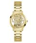 Guess Damen Uhr Armbanduhr QUATTRO CLEAR GW0300L2 Edelstahl gold