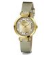 Guess Damen Uhr Armbanduhr CRYSTAL CLEAR GW0535L4 Leder