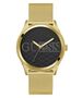Guess Herren Uhr Armbanduhr REPUTATION GW0710G2 Edelstahl gold