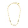 s.Oliver Jewel Damen Kette Halskette Edelstahl IP Gold 2037986