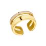 s.Oliver Jewel Damen Ring Edelstahl IP Gold 203798