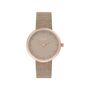 s.Oliver Damen Uhr Armbanduhr Edelstahl IP Rose Textil 2037708