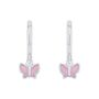 Prinzessin Lillifee Kinder Ohrringe Creole Silber Zirkonia Schmetterling 2037941