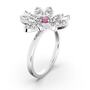 Swarovski Damen Ring Metall Silber Kristall ETERNAL-FLOWER-RING