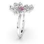 Swarovski Damen Ring Metall Silber Kristall ETERNAL-FLOWER-RING