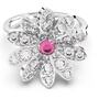 Swarovski Damen Ring Metall Silber Kristall ETERNAL-FLOWER-RING