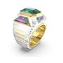 Swarovski Damen Ring Cocktailring Metall Gold Kristall Chroma EMER Gr�n