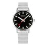 Mondaine Herren Uhr Classic Armbanduhr 40 mm A660.30360.16SBW Edelstahl