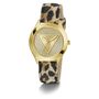Guess Damen Uhr Armbanduhr GLITZ PLAQUE GW0745L2 Leder