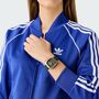 Adidas Unisex Uhr RETRO WAVE ONE Leder grn AOSY24526