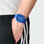 Adidas Unisex Uhr RETRO WAVE TWO Silikon blau AOSY24530