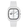 Adidas Unisex Uhr RETRO WAVE TWO CHRONO Silikon wei AOSY24532