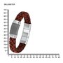 s.Oliver Jewel Herren Armband Edelstahl Leder rot 2015052